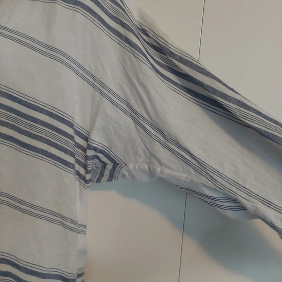 Lauren Ralph Lauren Linen Striped Tunic Top Blouse Beach Nautical XL - Picture 6 of 11